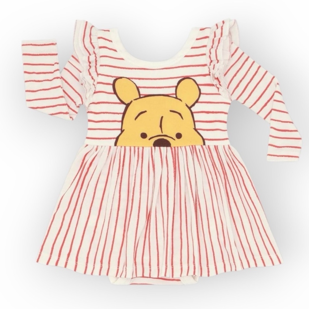 LITTLE SLEEPIES WINNIE THE POOH SKATER DRESS BODYSUIT TWIRL